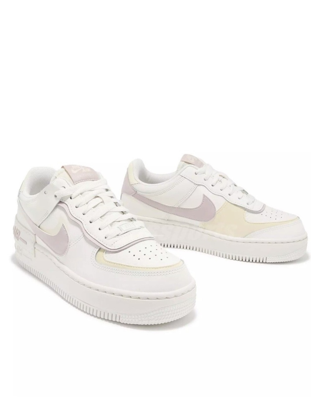 Nike Air Force 1 Shadow Sneaker in Sail, Platinum Violet, & Coconut Milk
